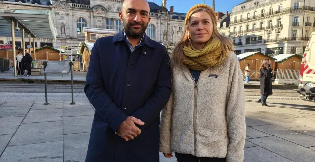 photo  arash saeidi et fabienne allemandou se présentent aux élections municipales de 2026 à angers avec le parti angers populaire.  &copy;  ouest-france 