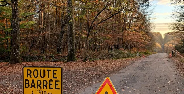 photo  l’accès à la fontaine de la coudre depuis le rond de la lune est interdit actuellement.  &copy;  ouest-france 