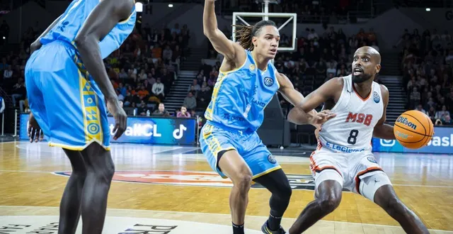 photo  johnny berhanemeskel (ici face à gran canaria) et les manceaux devront montrer du caractère sur le parquet de nancy.  &copy;  dominique breugnot 