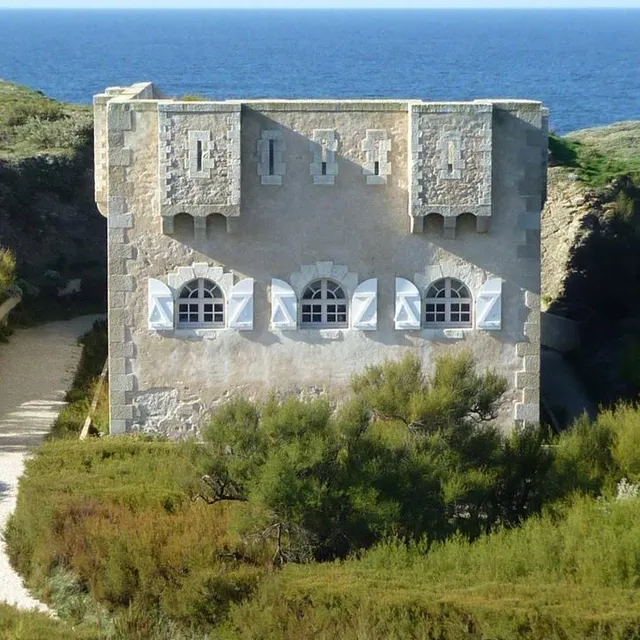 photo le fort de sarah bernhardt, à la pointe des poulains, sur belle-île.  ©  archives ouest-france