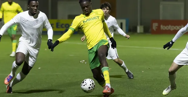 photo  jordi kuange et les nantais n’ont pas réalisé leur meilleur match de la saison samedi soir face à angers, mais ont pris les trois points.  &copy;  philippe jeuland 