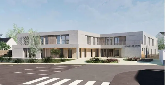 photo  le dernier visuel en date de la future maison de santé du pays sabolien, dévoilé en novembre 2024.  &copy;  nomade architectes 