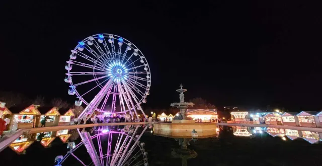 photo  la grande roue s’illuminera jardin du mail, comme en 2024.  &copy;  ouest-france 