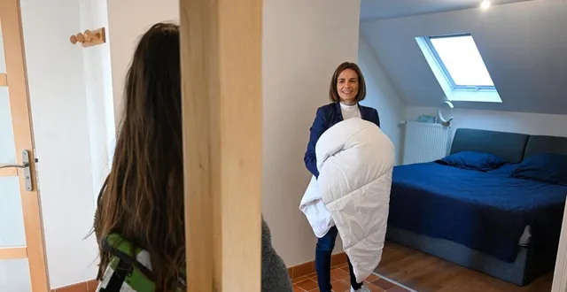 photo  angers, le 19 novembre 2025. charline heurtault et sa famille recomposée ont accueilli pendant plusieurs semaines une jeune femme qui a fui les violences de sa famille.  &copy;  co / laurent combet 