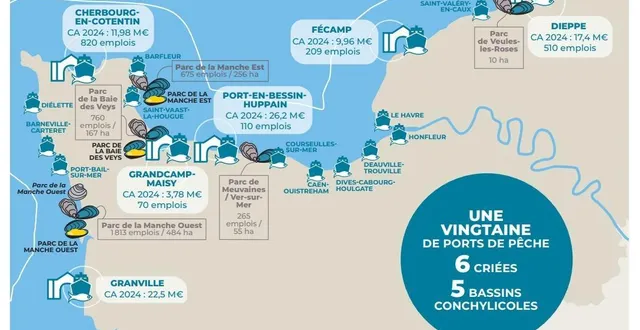 photo  carte extraite de l’atlas économique de normandie, réalisé par api news.  &copy;  api news 