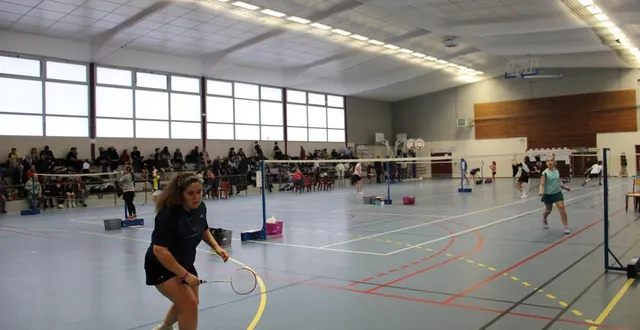 photo  les jeunes badistes du département de l’orne se sont relayés sur les sept terrains tout au long de la journée du dimanche 23 novembre 2025, à vimoutiers.  &copy;  ouest-france 