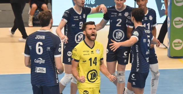 photo  romain devèze et les nazairiens ont créé la surprise en éliminant montpellier, en huitièmes de finale de la coupe de france.  &copy;  bruno bouvry 
