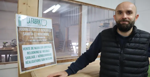 photo  alexandre maugin, 39 ans, propose de redonner vie à toutes sortes d’objets dans son atelier la fabrik.  &copy;  co. 