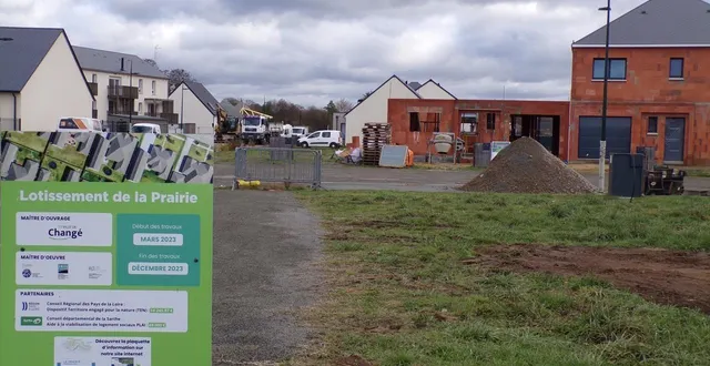 photo  il reste onze terrains à bâtir sur 25 sur la première tranche de commercialisation à la prairie.   &copy;  le maine libre 