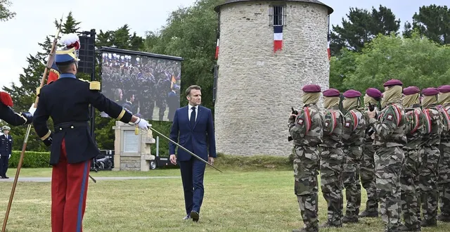 photo  emmanuel macron se rend, ce jeudi 27 novembre 2025, en fin de matinée, à varces (isère), au sein de la 27e brigade d’infanterie de montagne.  &copy;  vincent michel/archives ouest-france 