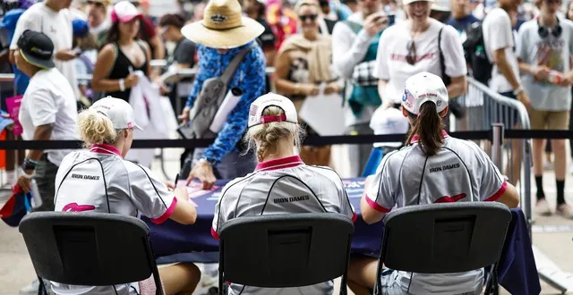 photo  rahel frey, michelle gatting et célia martin étaient les trois pilotes titulaires en wec chez iron dames en 2025.  &copy;  dppi 