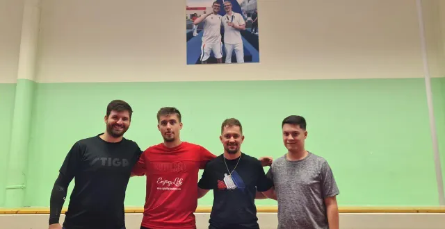 photo  les quatre mousquetaires flériens (louis bony, lucas dessales, andrei birlan et corentin leclerc) réalisent un début de saison historique.  &copy;  ouest-france 