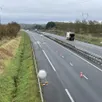photo  un accident est survenu sur l’autoroute a11 en loire-atlantique, avant l’aire de repos de varades, commune déléguée de loireauxence. 