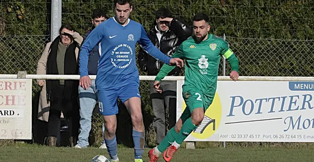 photo  les condéens du capitaine benjamin cormier (maillot vert n° 2) reçoivent le leader falaise.  &copy;  ouest-france 