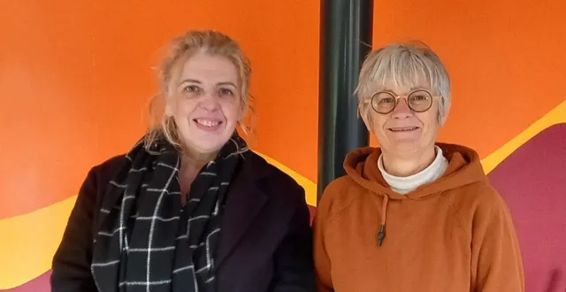 photo  à gauche, catherine lambert, coordinatrice du réseau voisineurs, et cathy androuin, nouvelle bénévole du réseau.  &copy;  le maine libre 