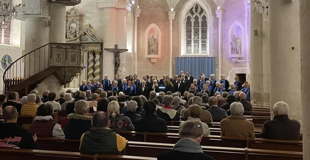 photo  le spectacle a eu lieu dans l’église de parigné-l’évêque.  &copy;  le maine libre 
