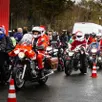 photo 180 motos ont défilé pour la parade des pères noël.
