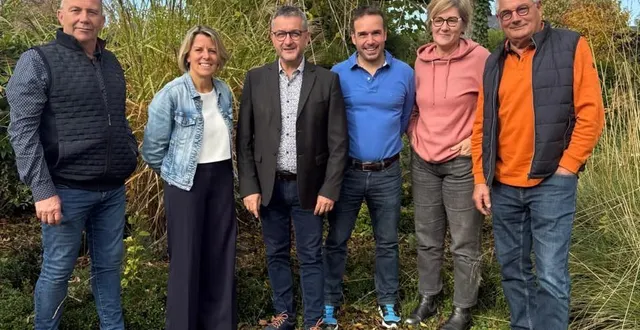 photo  mazé, novembre 2025. christophe pot, ainsi que cinq de ses adjoints (eric porcher, sandrine bélangé, nicolas thomas, laure lemallier et francis champion), ont décidé de briguer un nouveau mandat, pour les élections municipales de 2026.  &copy;  document remis 