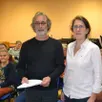 photo didier bazot, le président, et florence faucheux, cheffe de chœur, ont programmé, pour le quarantième anniversaire de la chorale, une série de six concerts.