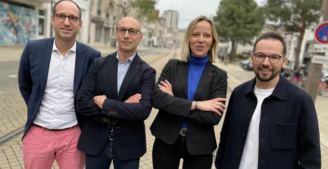 photo  olivier paquin (udi), benoît barret (lr), sophie gambiez (horizons) et clément coulon (lr).  &copy;  le maine libre 