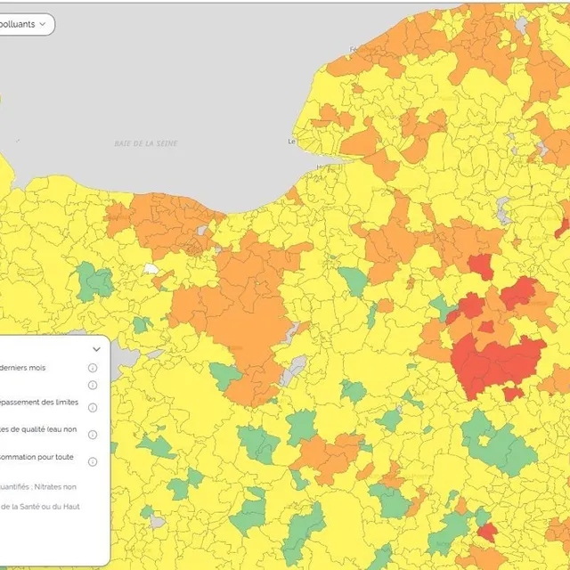photo la carte « tous polluants » du site dansmoneau.fr, consultée ce lundi 1er décembre 2025.  ©  capture d’écran dans mon eau
