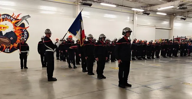 photo  la cérémonie de la sainte-barbe s’est déroulée, samedi soir, au centre de secours.  &copy;  ouest-france 