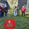 photo  les décors de jour ont été plantés à la résidence du val de l’isle, avec un traîneau tout neuf, installés par christian et annette videau, annie fieffe et christine capron, accompagnés d’une résidente, mme panhelleux. 
