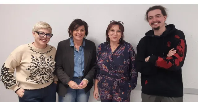 photo  de g. à dr. : céline michaud, présidente ; peggy valain, secrétaire ; nathalie delaunay, vice-présidente ; raphaël pompom, trésorier.  &copy;  co 