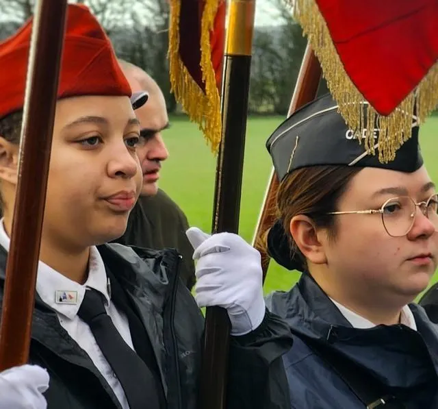 photo 74 porte-drapeaux ont participé à la cérémonie d’hommage au général leclerc.  ©  ouest-france
