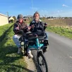 photo  jean-michel et martine gatineau peuvent repartir en balade grâce au vélo duo que le couple a acquis. 