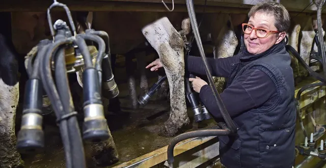 photo  sylvie rochais, productrice de lait, élue municipale de cholet et présidente du foirail regrette que les représentants de l’association futur ne se soient pas présentés aux organisateurs du concours.?  &copy;  co – étienne lizambard 