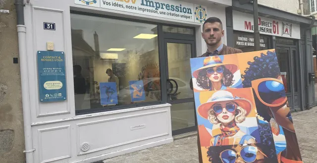 photo  jérémy michon ouvre innov impression à alençon.  &copy;  ouest-france 