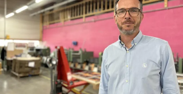 photo  gilles fouquet est le pdg d’itf imprimeurs, une entreprise co-créée par son père en 1975.  &copy;  ouest-france 