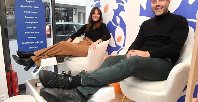 photo  angers, vendredi 28 novembre 2025. audrey et mickaël debraise gèrent cinq instituts de beauté, dont ici rue beaurepaire.  &copy;  co – michel durigneux 