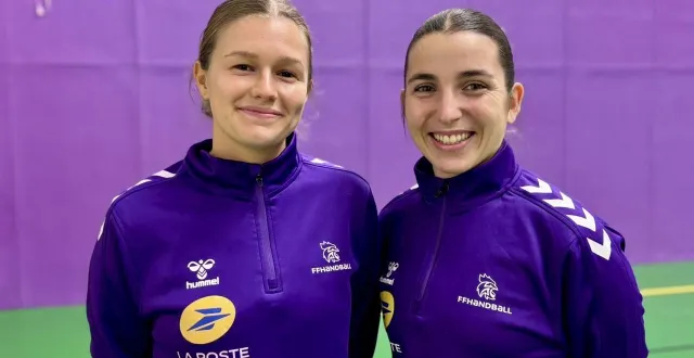 photo  lucie boby et elora dupont, un duo d’arbitres ambitieux.  &copy;  hugo trouvé 