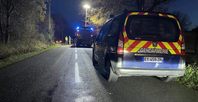photo  accident à saint-père-en-retz mardi 2 décembre.  &copy;  ouest-france 
