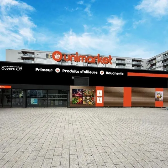 photo une vue virtuelle du futur supermarché unimarket, implanté dans le quartier de la roseraie, à partir du 1er février 2026.  ©  dr