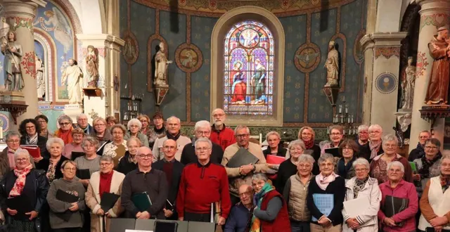 photo  cinquante-quatre choristes se produiront dimanche.  &copy;  le maine libre 