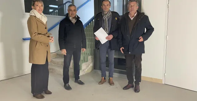 photo  ce mercredi 3 décembre 2025, les élus du pays sabolien étaient en visite de chantier.  &copy;  le maine libre 