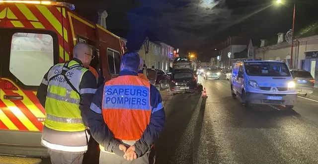 photo  l’accident, qui a fait un blessé léger, a provoqué un important embouteillage.  &copy;  le maine libre 