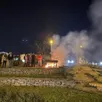 photo le 25 novembre 2025, des agriculteurs avaient allumé un feu dans le rond-point ldc à sablé-sur-sarthe pour dénoncer, notamment, la prochaine signature des accords mercosur.