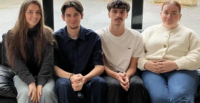 photo  les membres du bureau de mouv’étudiants : zoé couque, en charge de la communication ; victor cercleron, président ; mathéo lammens-landreau, secrétaire et lilou ferron, trésorière.  &copy;  co 