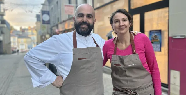photo  julien et gaëlle serri, installés en sarthe depuis 2023, vont ouvrir un commerce dédié à l’italie dans le centre-ville du mans, rue du cornet.  &copy;  le maine libre 