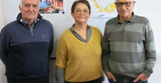 photo  la nouvelle présidente de bba, isabelle bodin, prépare la prochaine foire de bressuire avec les 140 adhérents et ses deux vice-présidents, jack rambault et gérard garotteau.  &copy;  co - nadège desquiens 