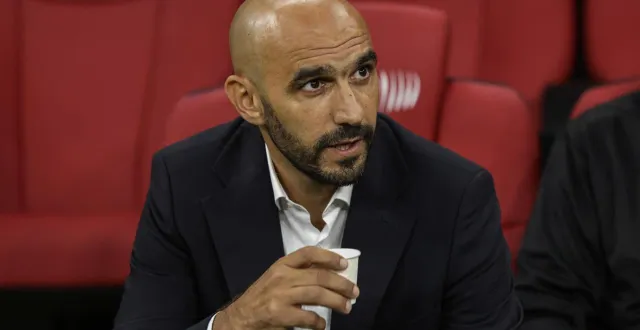 photo  walid regragui, sélectionneur du maroc, a réagi au tirage au sort du mondial 2026.  &copy;  abdel majid bziouat / afp 