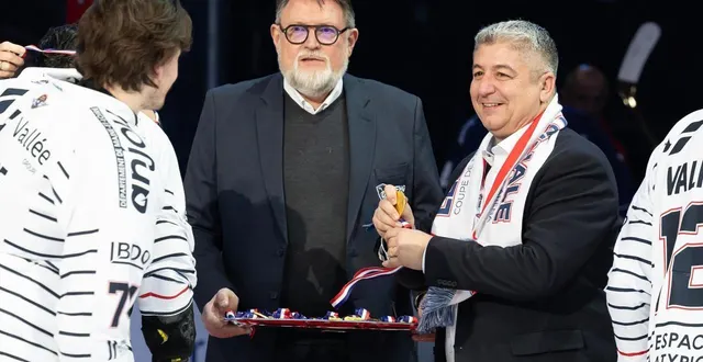 photo  le président des ducs d’angers, rodolphe intsaby, ici lors de la finale de la coupe de france 2025.  &copy;  photo co - régine lemarchand 