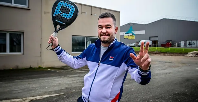 photo  thibault allais va installer un complexe de padel zone nord du mans comprenant huit pistes, ainsi que deux terrains de pickleball.  &copy;  photo le maine libre – yvon loué 