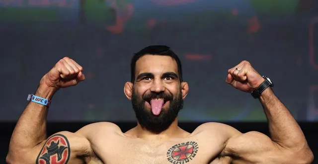 photo  benoît saint denis lors de la pesée avant l’ufc 322.  &copy;  ishika samant / afp 