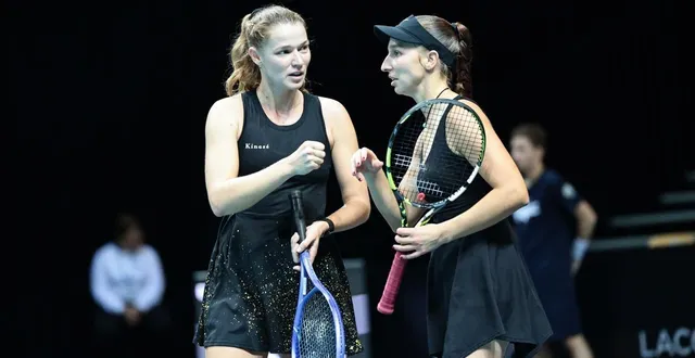 photo  trélazé, 7 décembre. jessika ponchet et tamara korpatsch ont brillé.  &copy;  co-regine lemarchand 