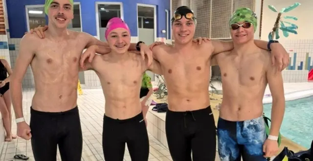 photo  à partir de la gauche : baptiste ruault, lucien bidard, titouan rapeaud et timéo ralu.  &copy;  ouest-france 